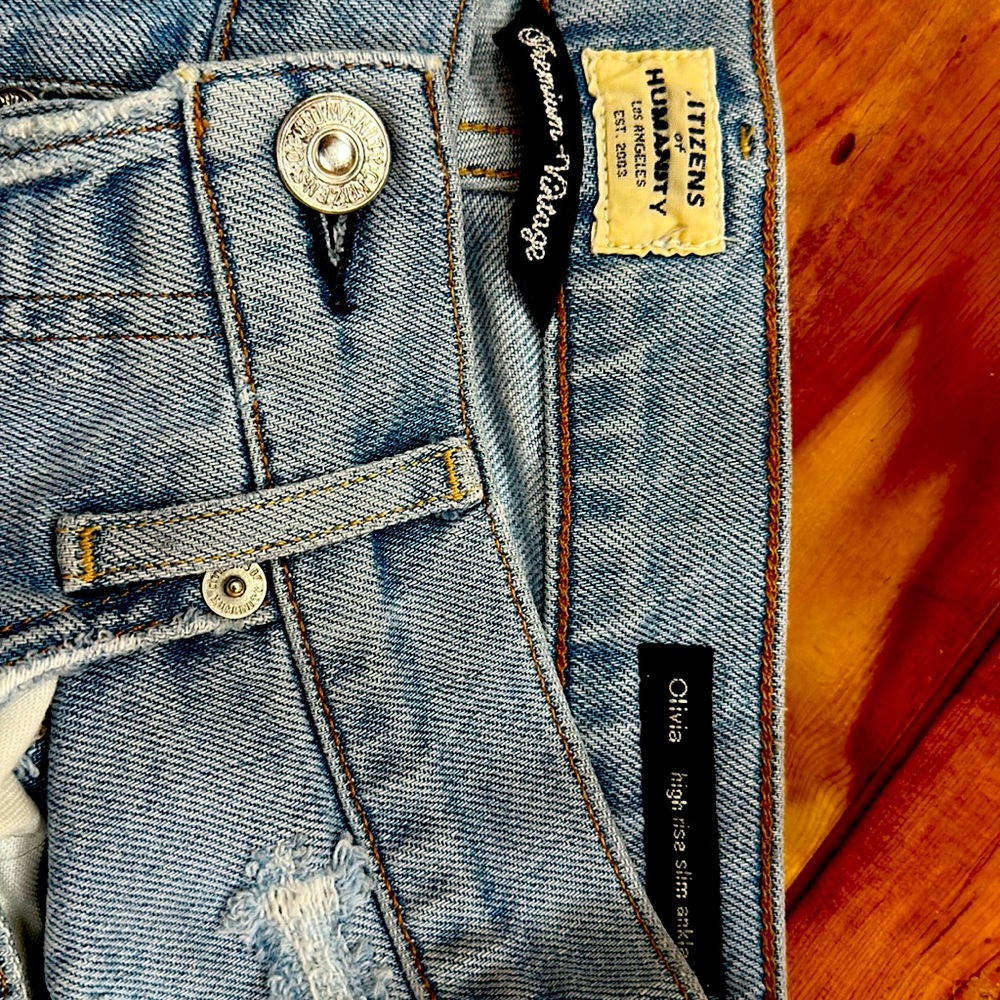 Worn once Citizens of Humanity Olivia high rise slim ankle size 25
